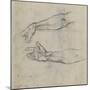 Studies of an Outstretched Arm for the Fresco the Drunkenness of Noah, C.1508-Michelangelo Buonarroti-Mounted Giclee Print