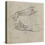 Studies of an Outstretched Arm for the Fresco the Drunkenness of Noah, C.1508-Michelangelo Buonarroti-Stretched Canvas