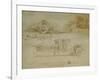 Studies of Assault Wagons Fitted with Scythes-Leonardo da Vinci-Framed Giclee Print