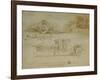 Studies of Assault Wagons Fitted with Scythes-Leonardo da Vinci-Framed Giclee Print