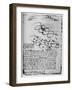 'Studies of Birds in Flight When Rising and Circling', 1928-Leonardo Da Vinci-Framed Giclee Print