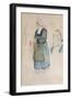 Studies of Breton Peasants, 1888-Paul Gauguin-Framed Giclee Print