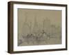 Studies of Composition (Drawing)-Augustus Wall Callcott-Framed Giclee Print