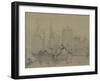Studies of Composition (Drawing)-Augustus Wall Callcott-Framed Giclee Print