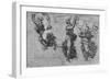 'Studies of Dancing Nymphs', c1480 (1945)-Leonardo Da Vinci-Framed Giclee Print