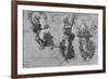'Studies of Dancing Nymphs', c1480 (1945)-Leonardo Da Vinci-Framed Giclee Print