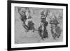 'Studies of Dancing Nymphs', c1480 (1945)-Leonardo Da Vinci-Framed Giclee Print