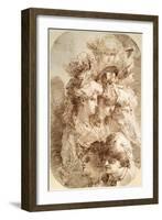 Studies of Eight Heads, Late 18th or Early 19th Century-Mauro Gandolfi-Framed Giclee Print