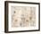 Studies of emblems, c1472-c1519 (1883)-Leonardo Da Vinci-Framed Giclee Print