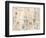 Studies of emblems, c1472-c1519 (1883)-Leonardo Da Vinci-Framed Giclee Print