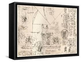 Studies of emblems, c1472-c1519 (1883)-Leonardo Da Vinci-Framed Stretched Canvas