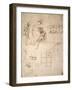 Studies of Figures and of Machinery-Leonardo da Vinci-Framed Giclee Print