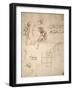 Studies of Figures and of Machinery-Leonardo da Vinci-Framed Giclee Print