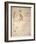 Studies of Figures and of Machinery-Leonardo da Vinci-Framed Giclee Print