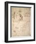 Studies of Figures and of Machinery-Leonardo da Vinci-Framed Giclee Print