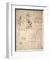 Studies of Figures and of Machinery-Leonardo da Vinci-Framed Giclee Print