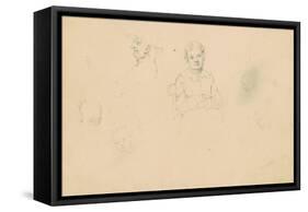 Studies of Figures, c.1836-43-James Goodwin Clonney-Framed Stretched Canvas