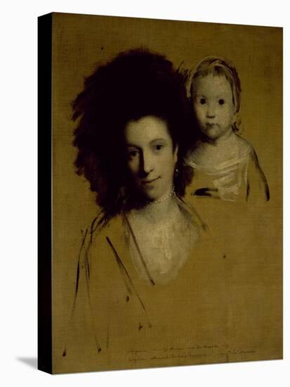 Studies of Georgiana, Duchess of Devonshire and Her Daughter Lady Georgiana Cavendish-Sir Joshua Reynolds-Stretched Canvas