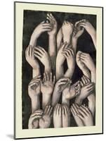Studies of Hands 1, 1986-Evelyn Williams-Mounted Giclee Print