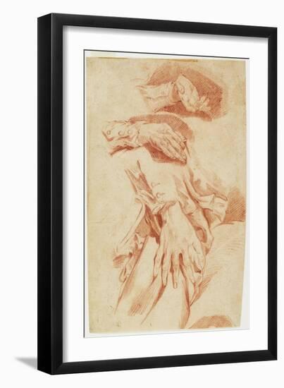 Studies of Hands, 1770s-1780s-Louis Rolland Trinquesse-Framed Giclee Print