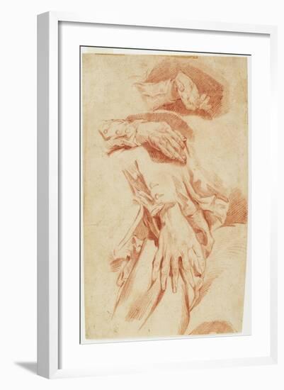 Studies of Hands, 1770s-1780s-Louis Rolland Trinquesse-Framed Giclee Print