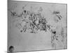 'Studies of Horsemen Fighting and of Footsoldiers', c1480 (1945)-Leonardo Da Vinci-Mounted Giclee Print