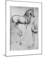 Studies of Horses, C1490-Leonardo da Vinci-Mounted Giclee Print