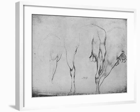 'Studies of Horses' Legs', c1480 (1945)-Leonardo Da Vinci-Framed Giclee Print
