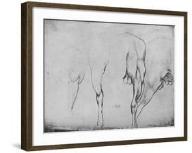 'Studies of Horses' Legs', c1480 (1945)-Leonardo Da Vinci-Framed Giclee Print