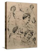 Studies of James Mcneill Whistler, C1886. (1903)-Mortimer Luddington Menpes-Stretched Canvas