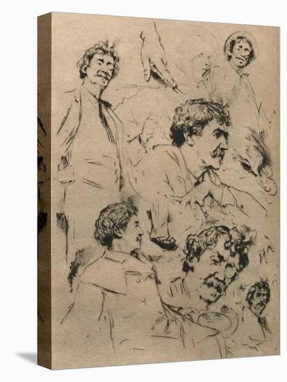 Studies of James Mcneill Whistler, C1886. (1903)-Mortimer Luddington Menpes-Stretched Canvas