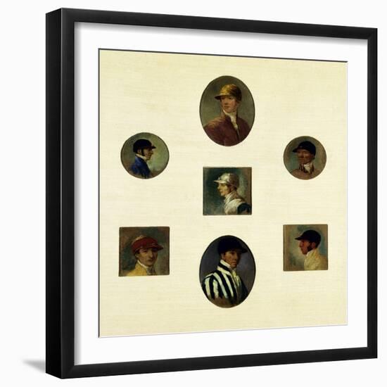 Studies of Jockeys, C.1830-Abraham Cooper-Framed Giclee Print