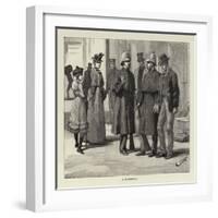 Studies of Life and Character at a Railway Station-null-Framed Giclee Print