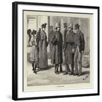 Studies of Life and Character at a Railway Station-null-Framed Giclee Print