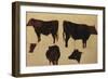 Studies of Long Horned Cattle (Oil on Board)-Richard Ansdell-Framed Giclee Print