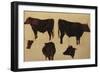 Studies of Long Horned Cattle (Oil on Board)-Richard Ansdell-Framed Giclee Print