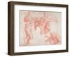 Studies of Male Nudes-Michelangelo Buonarroti-Framed Giclee Print