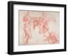 Studies of Male Nudes-Michelangelo Buonarroti-Framed Giclee Print