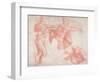 Studies of Male Nudes-Michelangelo Buonarroti-Framed Giclee Print