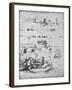 'Studies of Mortars, One Firing from a Boat, and of Canon', c1480 (1945)-Leonardo Da Vinci-Framed Giclee Print