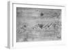 'Studies of Mountain Ranges', c1480 (1945)-Leonardo Da Vinci-Framed Giclee Print