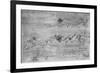'Studies of Mountain Ranges', c1480 (1945)-Leonardo Da Vinci-Framed Giclee Print