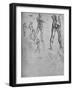 'Studies of Nude Soldier with Sword and Smaller Sketches', c1480 (1945)-Leonardo Da Vinci-Framed Giclee Print