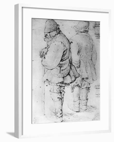 Studies of Peasants, 1913-Pieter Bruegel the Elder-Framed Giclee Print