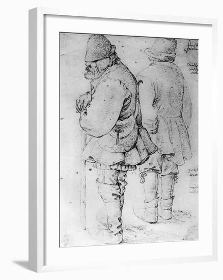 Studies of Peasants, 1913-Pieter Bruegel the Elder-Framed Giclee Print