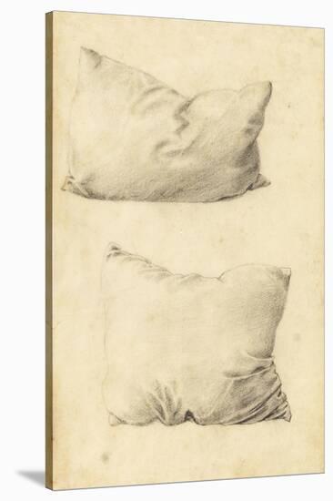 Studies of Pillows (Pencil)-Edward Burne-Jones-Stretched Canvas