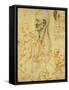 Studies of Proportions and for the Battle of Anghiari-Leonardo da Vinci-Framed Stretched Canvas