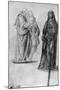 Studies of Saints, Attributed to Orcagna, 1913-Andrea Orcagna-Mounted Giclee Print