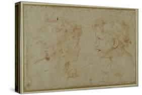 Studies of the Head and Left Hand of a Putto-Carlo Maratti-Stretched Canvas