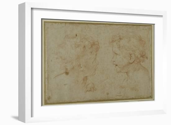 Studies of the Head and Left Hand of a Putto-Carlo Maratti-Framed Giclee Print